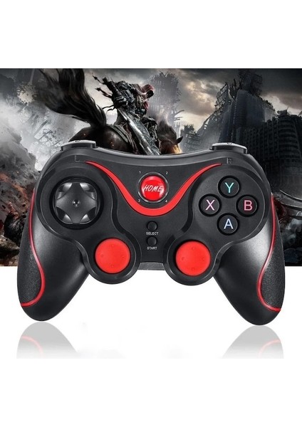 MG09 Siyah-Kablosuz Bluetooth Uyumlu Oyun Denetleyicisi Android Cep Telefonu Tv Kutusu Bilgisayar Joystick Tablet Pc Tv Gamepad Kontrolü (Yurt Dışından)