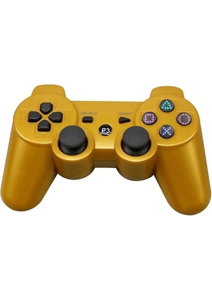 Altın-Kablosuz Bluetooth Uyumlu Denetleyici Sony Ps3 Gamepad Için Play Station 3 Joystick Uzaktan Sony Playstation 3 Controle Için (Yurt Dışından)