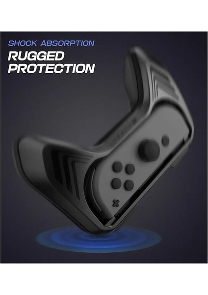 Nintendo Switch Joy-Con Için Black-Mumba Grip, Nintendo Switch Joy-Con Için 2'li Paket Anahtar Denetleyici Tutma Kolu Kiti Siyah (Yurt Dışından)