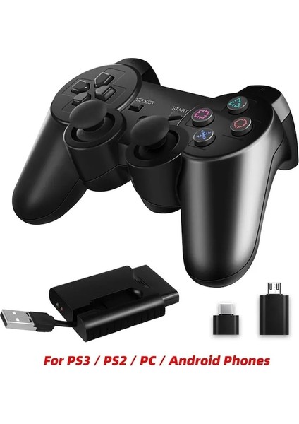 Android Port-2.4g Kablosuz Oyun Denetleyicisi Ile Ps2/ps3 Uzaktan Gamepad Android Telefon/tv Kutusu/akıllı Tv Joystick Titreşim Gamepad Pc Için (Yurt Dışından)