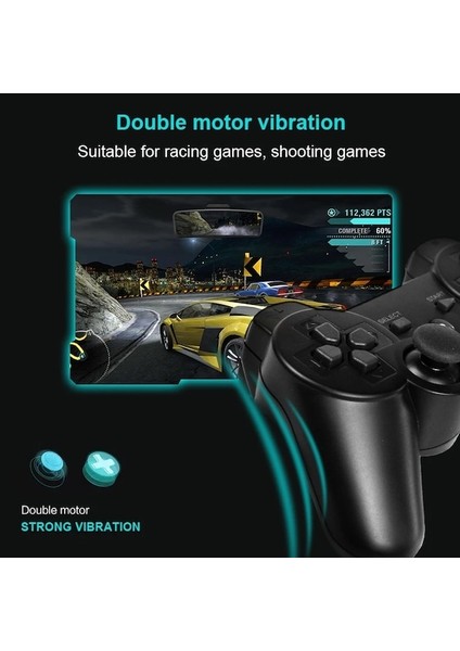 Android Port-2.4g Kablosuz Oyun Denetleyicisi Ile Ps2/ps3 Uzaktan Gamepad Android Telefon/tv Kutusu/akıllı Tv Joystick Titreşim Gamepad Pc Için (Yurt Dışından)