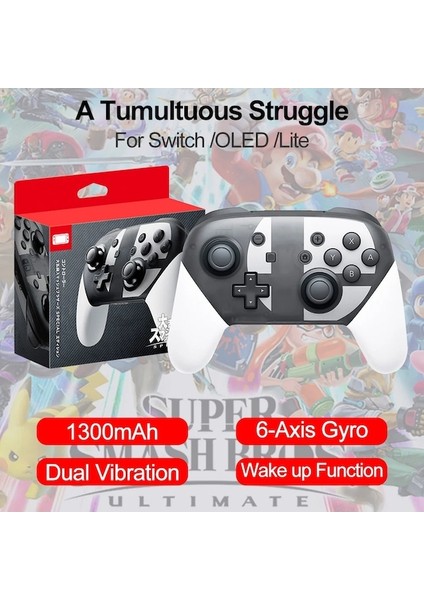 Mücadele-Switch Pro Denetleyici 2 Nintendo Anahtarı OLED Lite Joystick Gamepad Pc Oyun Konsolu Joypad Desteği Tüm Nintendo Oyunu (Yurt Dışından)