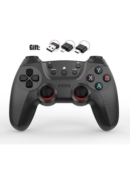 Gül Altın-Kablosuz Gamepad Pc Ps3 Android Telefon Tv Kutusu 2.4g Kablosuz Joystick Joypad USB Pc Oyun Denetleyicisi Xiaomi Otg Akıllı Telefon (Yurt Dışından)