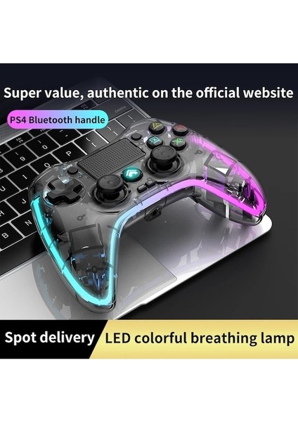Oyun Denetleyicisi-Ps4 Için Şeffaf Renkli Kablosuz Oyun Denetleyicisi/anahtarı/ps3/android/pc/ıos Ps4 Konsolu Için Joystick Gamepad Dokunmatik Düğme (Yurt Dışından)