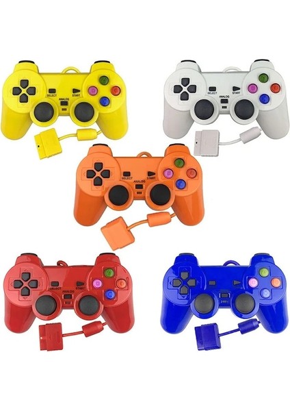 Ps2 Gamepad Için Ps2 Konsol Joystick'i Için Kırmızı Kablolu Bt Denetleyici (Yurt Dışından)