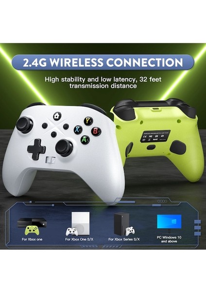 2.4g Green-2.4g Kablosuz Gamepad Oyun Denetleyicisi Xbox One Serisi Video Oyun Konsolları 3D Rocker Joystick Oyun Kolu Aksesuarları (Yurt Dışından) indirimleri