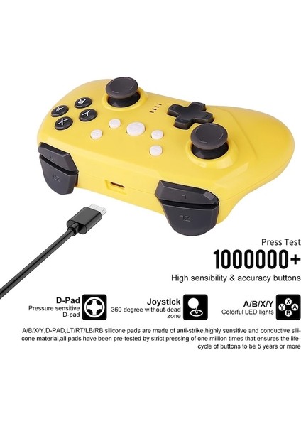 A-Kablosuz Pro Denetleyici Anahtar/anahtar OLED Anahtarı Lite Pc Dizüstü WIN10 Nintendo Anahtarı Denetleyici Uzaktan Gamepad Joystick (Yurt Dışından)