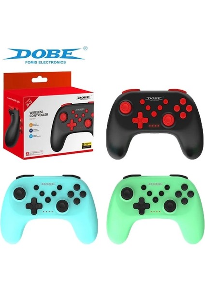 Mavi-Bluetooth Uyumlu Gamepad Oyun Joystick Kablosuz Denetleyici Nintendo Switch Pro/switch Lite Oyun Konsolu 6-Axis Kolu (Yurt Dışından)