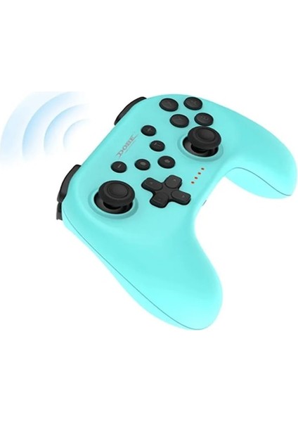 Mavi-Bluetooth Uyumlu Gamepad Oyun Joystick Kablosuz Denetleyici Nintendo Switch Pro/switch Lite Oyun Konsolu 6-Axis Kolu (Yurt Dışından)