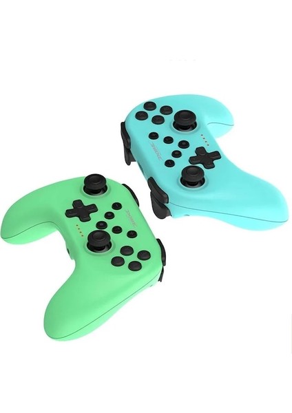 Mavi-Bluetooth Uyumlu Gamepad Oyun Joystick Kablosuz Denetleyici Nintendo Switch Pro/switch Lite Oyun Konsolu 6-Axis Kolu (Yurt Dışından)