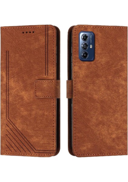 Motorola Moto G 4g 2024 Tam Pu Deri TeIefon Kılıfı (Yurt Dışından)