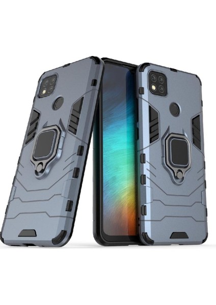 Xiaomi Redmi 9c 360 Dönen Halka TeIefon Kılıfı (Yurt Dışından)