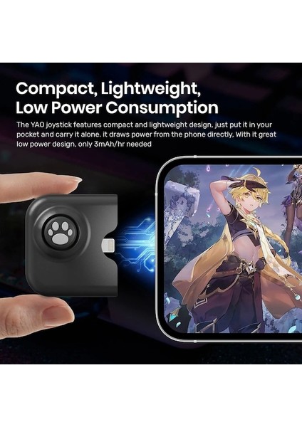 Iphone Uyumlu Ipad Için Ios Black-Mobile Oyun Denetleyicisi Joystick Pubg Mobile, Call Of Duty, Wild Rift Ile Android Oyun Gamepad (Yurt Dışından)