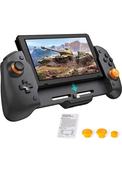 Çantası Olmadan-Nintendo Anahtarı El Denetleyicisi Kavrama Konsolu Gamepad Çift Motorlu Titreşim Dahili 6 Eksenli Gyro Ter Geçirmez Tasarım (Yurt Dışından)