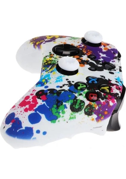 Popüler Silikon Gamepad Kapağı + Xbox One Xs Denetleyicisi Için 2 Joystick Kapağı (Yurt Dışından)
