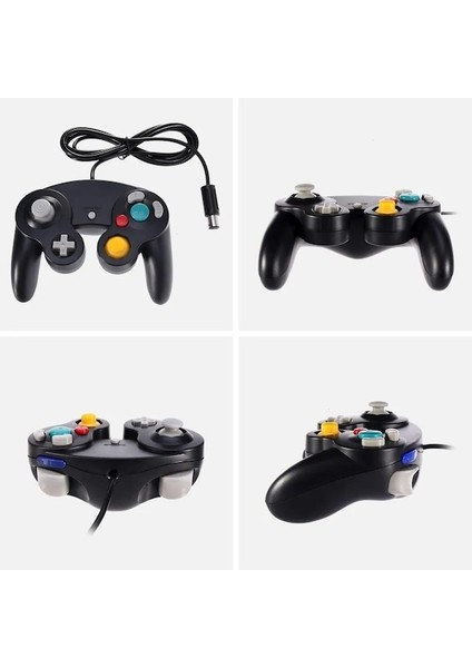 USB Siyah-Usb Kablolu Denetleyici Joypad Joystick Nintendo Için Gamecube Için Ngc Gc Için Pc Için Mac Bilgisayar Pedi (Yurt Dışından) modelleri