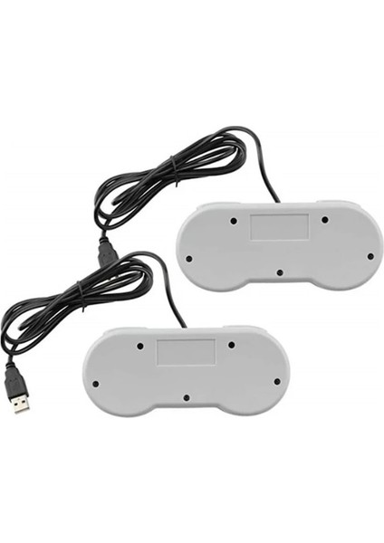 Beyaz-1 Adet Kablolu Süper USB Denetleyici Gamepad Joystick Klasik Joypad Nintendo Snes Oyunları Windows Pc Mac Bilgisayar (Yurt Dışından)