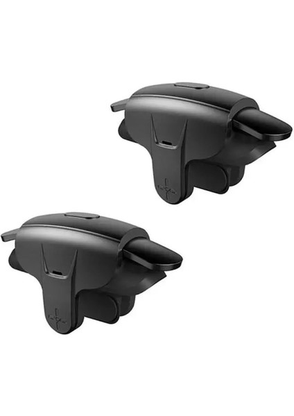 BLACK-AK05 Oyun Tetikleyici Mobil Oyun Elektronik Spor Yardımcı Düğme Dört Hız Değişken Frekans Ayarlı Alaşım Düğme (Yurt Dışından)