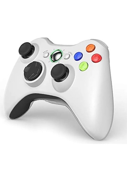 Beyaz-Gamepad Xbox 360 Için Kablosuz Titreşim Joystick Microsoft Pc Konsolu Için Windows 7 8 10 Oyun Denetleyicisi Ile Uyumlu (Yurt Dışından)