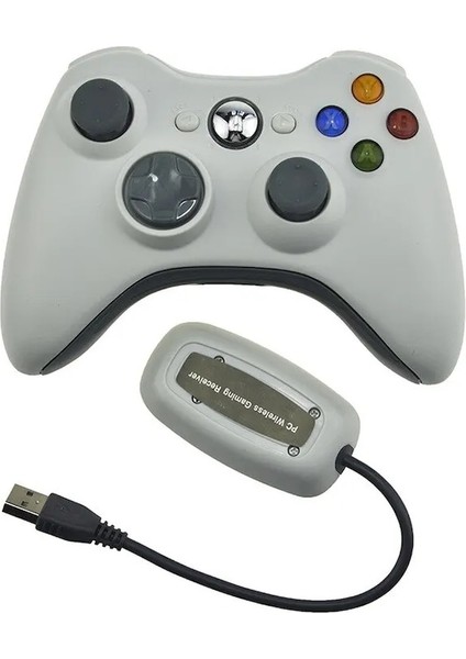 Beyaz-Gamepad Xbox 360 Için Kablosuz Titreşim Joystick Microsoft Pc Konsolu Için Windows 7 8 10 Oyun Denetleyicisi Ile Uyumlu (Yurt Dışından)