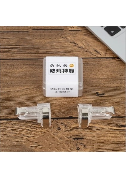 K03-SILVER-M7 Cep Telefonu Oyunu Pubg Denetleyicisi Ios Iphone Uyumlu Android Için L1 R1 Amaç Çekim Gamepad Joystick Anahtar Düğmesi Gatillos Para Celular (Yurt Dışından)
