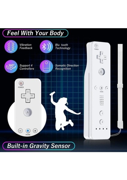 Nintendo Wii ve Wii U Oyun Gamepad Ile Uyumlu Nunchuck Denetleyici Joystick Gamepad Wii Nunchuck Denetleyicisi Için Yedek (Yurt Dışından)