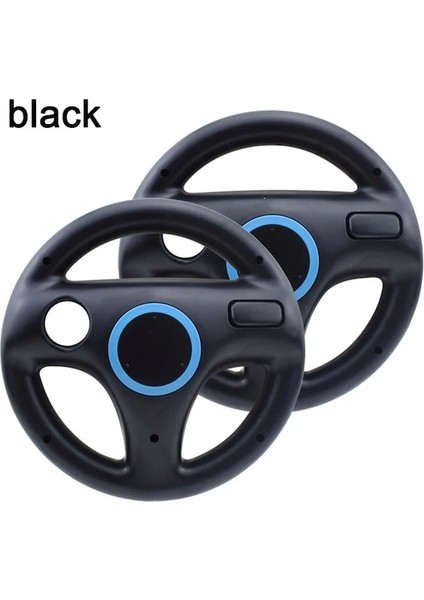 WII111-BL-2PCS Çok Renkli Mario Kart Wii Uzaktan Oyun Denetleyicisi Için Yarış Direksiyonu Oyunları Direksiyon (Yurt Dışından)