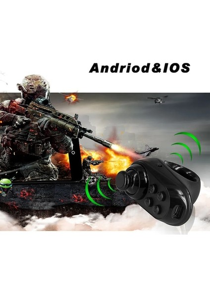 Vr Denetleyici 1pc-R1 Bluetooth Uzaktan Kumanda Akıllı Telefon Gamepad Iphone Uyumlu Android Için 3D Gözlük Kablosuz Vr Uzaktan Oyun Denetleyicisi Halka Joystick (Yurt Dışından)