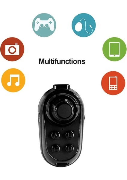 Vr Denetleyici 1pc-R1 Bluetooth Uzaktan Kumanda Akıllı Telefon Gamepad Iphone Uyumlu Android Için 3D Gözlük Kablosuz Vr Uzaktan Oyun Denetleyicisi Halka Joystick (Yurt Dışından)