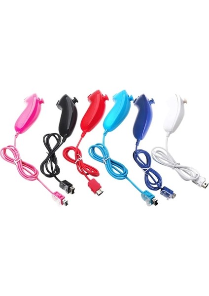 Açık Mavi-Nunchuck Nunchuk Video Oyunu Denetleyicisi Nintendo Wii Konsolu Için Uzaktan 5 Renk (Yurt Dışından) fiyatları