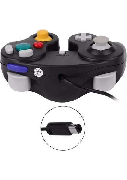 Siyah-Gamepads Oyun Denetleyicisi Gamepad Joystick Wii Gamecube Için Nintendo Için Beş Renk (Yurt Dışından)