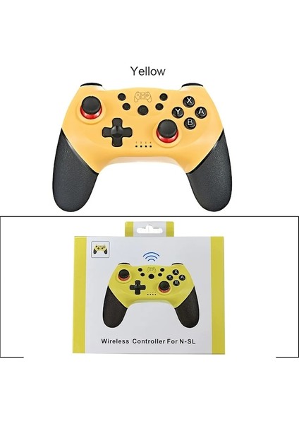 Sarı Kutusu Ile Uyumlu Nintendo Anahtarı Denetleyicisi Nintendo Switch Pro OLED Konsol Kontrol Joystick Için Kablosuz Bluetooth Oyun Klavyeleri (Yurt Dışından)