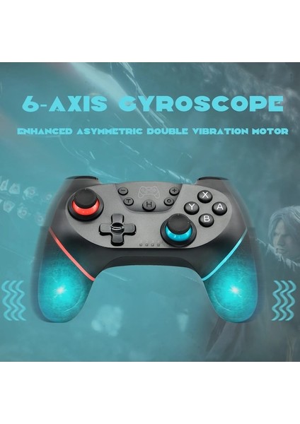 Sarı Kutusu Ile Uyumlu Nintendo Anahtarı Denetleyicisi Nintendo Switch Pro OLED Konsol Kontrol Joystick Için Kablosuz Bluetooth Oyun Klavyeleri (Yurt Dışından)