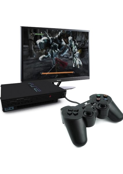 Siyah Kablolu-Siyah Kablolu Denetleyici Oyunları Kablo Uzunluğu 180 cm Sony Ps2 Playstaion Için Kablolu Gamedpas Joystick Satış Yüksek Kalite (Yurt Dışından)
