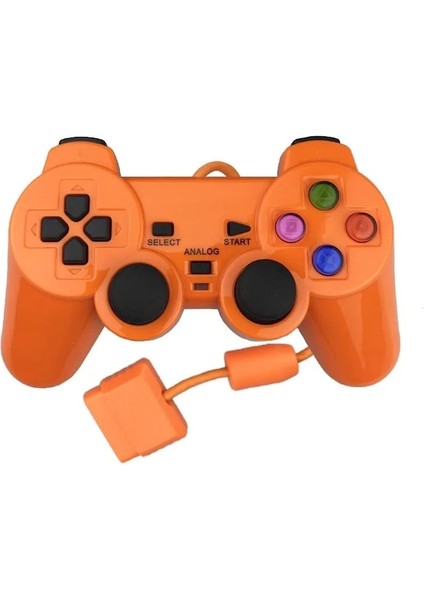 Ps2 Gamepad Için Ps2 Konsol Joystick'i Için Turuncu Kablolu Bt Denetleyici (Yurt Dışından)