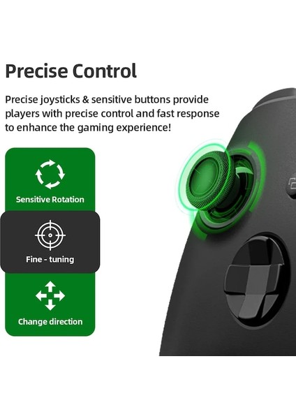 Mavi-Xbox Serise X/s Gamepad Denetleyicisi Ile 2.4g Kablosuz Alıcı Pc Gamepad Aksesuarları Için Kaymaz Rocker Oyun Kolu (Yurt Dışından)