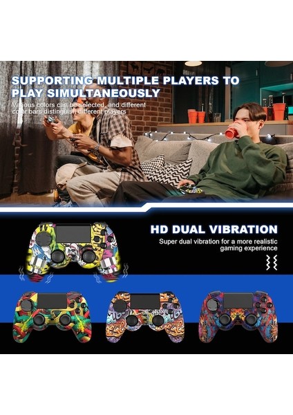 Sony Ps4/ıos/android/pc/ıpad Için Gümüş Kablosuz Denetleyici Bluetooth Uyumlu Gamepad Joystick (Yurt Dışından)