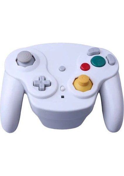 Beyaz-2.4 Ghz Oyun Denetleyicisi Kablosuz Oyun Pedi Joystick Gamecube Için Ngc Için Wii Şok Turbo Temizleme Fonksiyonu Değil Bluetooth (Yurt Dışından)
