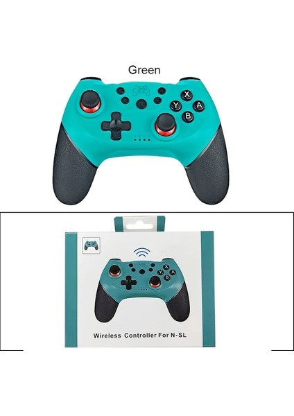 Yeşil Kutusu Uyumlu Nintendo Anahtarı Denetleyicisi Nintendo Anahtarı Pro OLED Konsolu Kontrol Joystick Için Kablosuz Bluetooth Oyun Klavyeleri (Yurt Dışından)