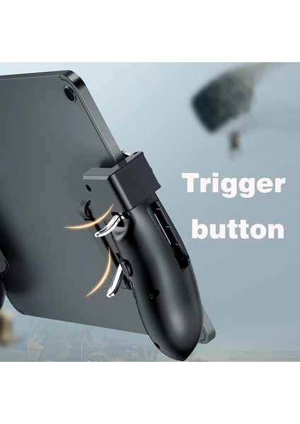 Siyah-Tablet Bilgisayar Denetleyicisi Altı Parmak Hareketi Mobil Tetik Oyun Kolu Tavuk Yeme Artefakt Tablet Braketi (Yurt Dışından) fiyatları