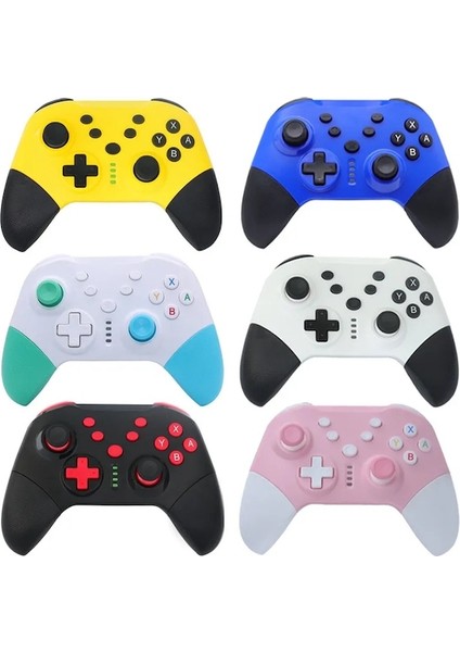 Sarı-Kablosuz Bt Gamepad Kontrolü Anahtarı Pro Lite Pc Ps3 Android Video Oyunu Denetleyicisi Aksesuarları Joystick Kolu (Yurt Dışından)