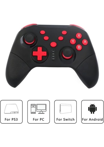 Sarı-Kablosuz Bt Gamepad Kontrolü Anahtarı Pro Lite Pc Ps3 Android Video Oyunu Denetleyicisi Aksesuarları Joystick Kolu (Yurt Dışından)