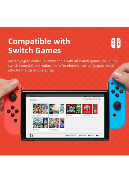 Splatoon 3-Switch Joy Pad Kablosuz Denetleyici Joystick Bluetooth Gamepad Nintendo Anahtarı Için Sapanlar Ile OLED (Yurt Dışından)