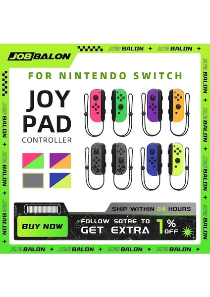 Splatoon 3-Switch Joy Pad Kablosuz Denetleyici Joystick Bluetooth Gamepad Nintendo Anahtarı Için Sapanlar Ile OLED (Yurt Dışından)