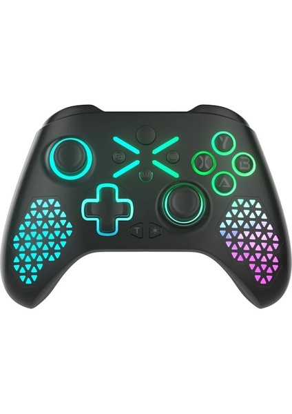 Xbox One Için Rgb Siyah-2.4g Kablosuz Pc Joystick, Xbox Series X, S Android Iphone Uyumlu Mobil Denetleyici Gamepad, 6 Eksenli Gyro ve Flaş Işıklı (Yurt Dışından)