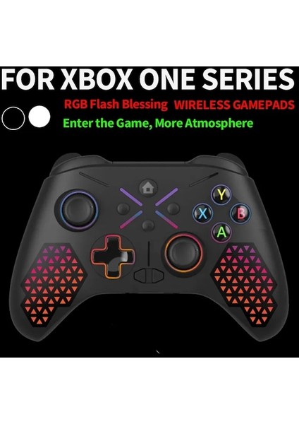 Xbox One Için Rgb Siyah-2.4g Kablosuz Pc Joystick, Xbox Series X, S Android Iphone Uyumlu Mobil Denetleyici Gamepad, 6 Eksenli Gyro ve Flaş Işıklı (Yurt Dışından)