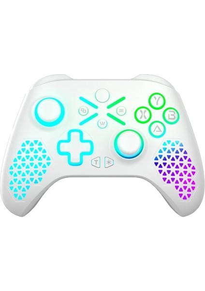 Xbox One Için Rgb Siyah-2.4g Kablosuz Pc Joystick, Xbox Series X, S Android Iphone Uyumlu Mobil Denetleyici Gamepad, 6 Eksenli Gyro ve Flaş Işıklı (Yurt Dışından)