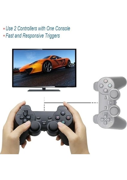 2 Adet Gamepad-2.4g Kablosuz Gamepad Ps3/pc/tv Kutusu/android Telefon Denetleyicisi Için Playstation3/süper Konsol X-Pro Tv Video Oyunu Konsolu (Yurt Dışından)