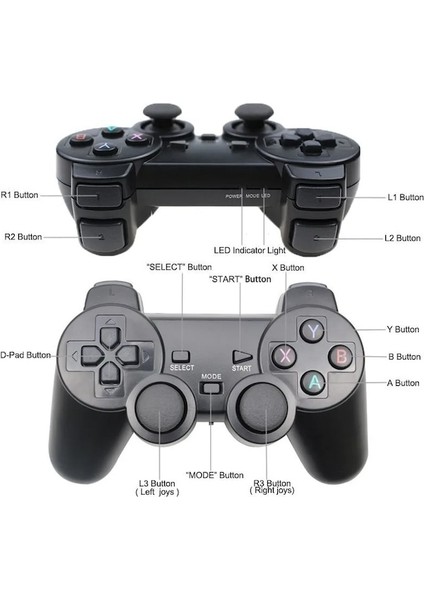 2 Adet Gamepad-2.4g Kablosuz Gamepad Ps3/pc/tv Kutusu/android Telefon Denetleyicisi Için Playstation3/süper Konsol X-Pro Tv Video Oyunu Konsolu (Yurt Dışından)
