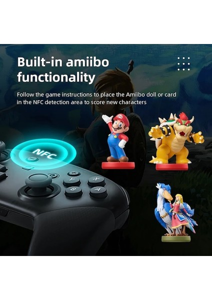 Pro Denetleyici 4-Wireless Bluetooth Gamepad Nintendo Anahtarı Aksesuarları Için Pro Denetleyici Joystick Anahtarı Oyun Konsolu Için 6 Eksenli Kolu (Yurt Dışından) modelleri